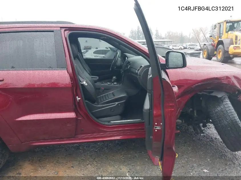 1C4RJFBG4LC312021 2020 Jeep Grand Cherokee Limited X 4X4