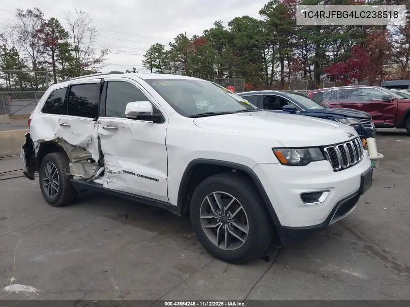 1C4RJFBG4LC238518 2020 Jeep Grand Cherokee Limited 4X4