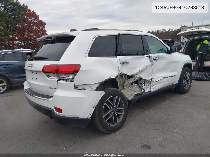 1C4RJFBG4LC238518 2020 Jeep Grand Cherokee Limited 4X4