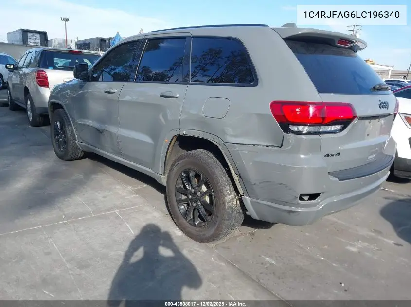 1C4RJFAG6LC196340 2020 Jeep Grand Cherokee Altitude 4X4