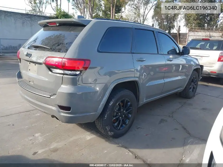 1C4RJFAG6LC196340 2020 Jeep Grand Cherokee Altitude 4X4