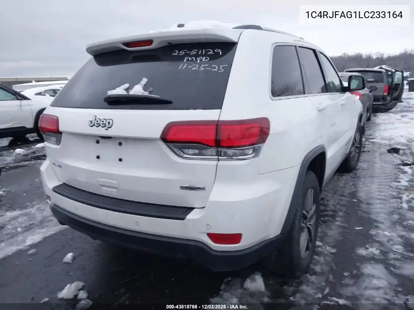 1C4RJFAG1LC233164 2020 Jeep Grand Cherokee North Edition 4X4