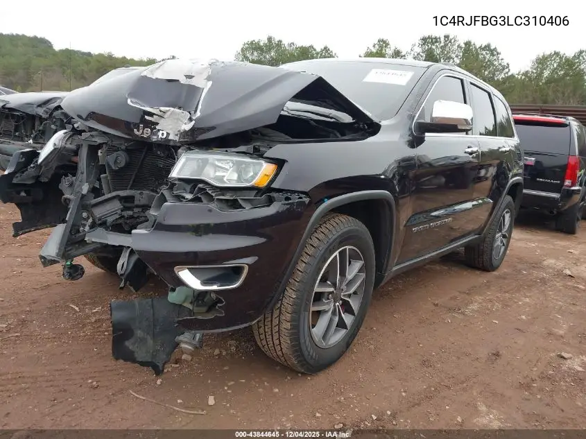 1C4RJFBG3LC310406 2020 Jeep Grand Cherokee Limited 4X4