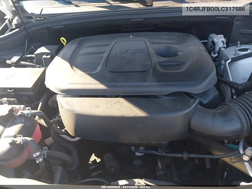 1C4RJFBG0LC317586 2020 Jeep Grand Cherokee Limited X 4X4