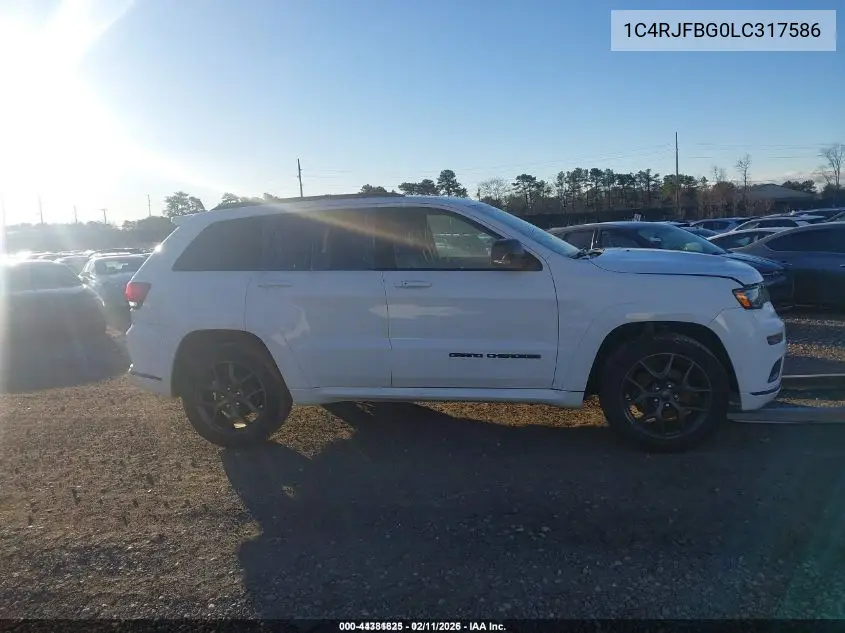 1C4RJFBG0LC317586 2020 Jeep Grand Cherokee Limited X 4X4