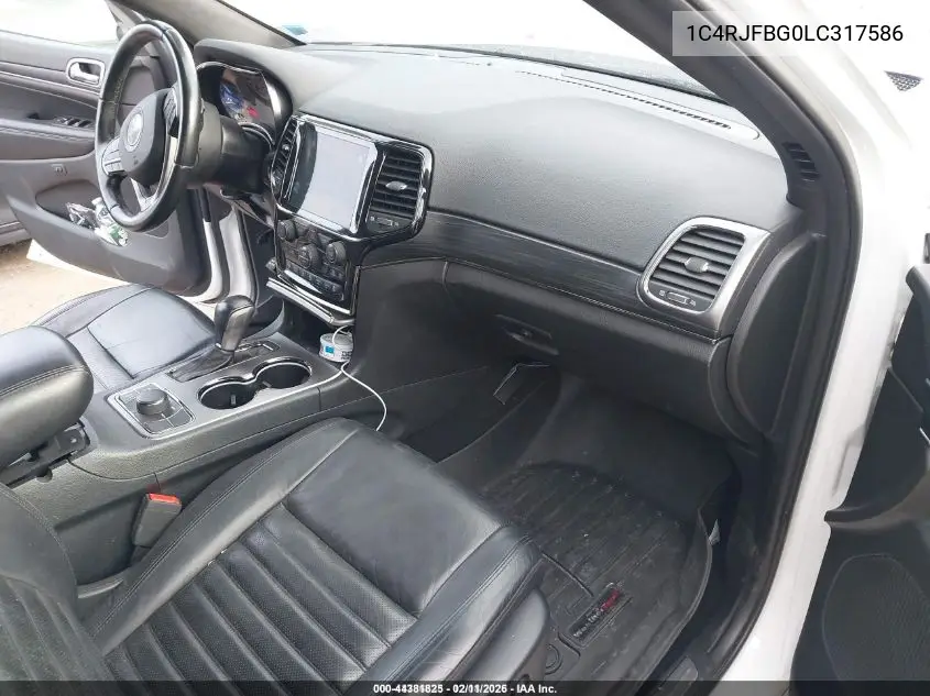 1C4RJFBG0LC317586 2020 Jeep Grand Cherokee Limited X 4X4
