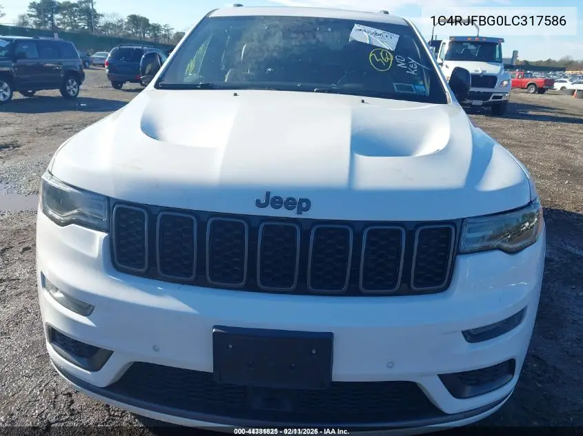1C4RJFBG0LC317586 2020 Jeep Grand Cherokee Limited X 4X4