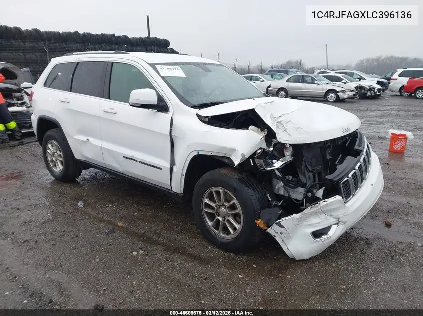 1C4RJFAGXLC396136 2020 Jeep Grand Cherokee Laredo E 4X4
