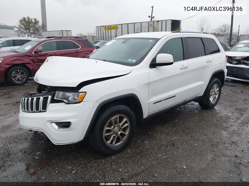 1C4RJFAGXLC396136 2020 Jeep Grand Cherokee Laredo E 4X4