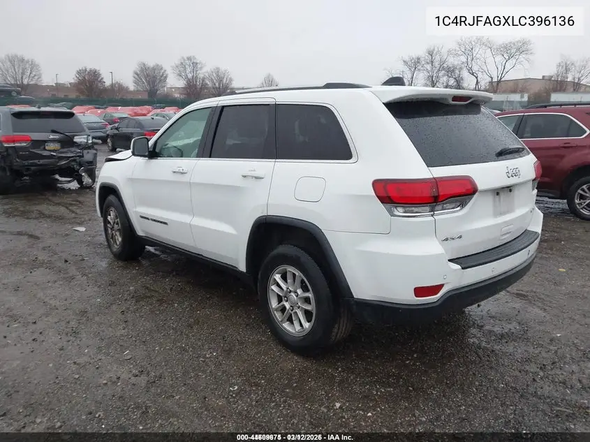 1C4RJFAGXLC396136 2020 Jeep Grand Cherokee Laredo E 4X4