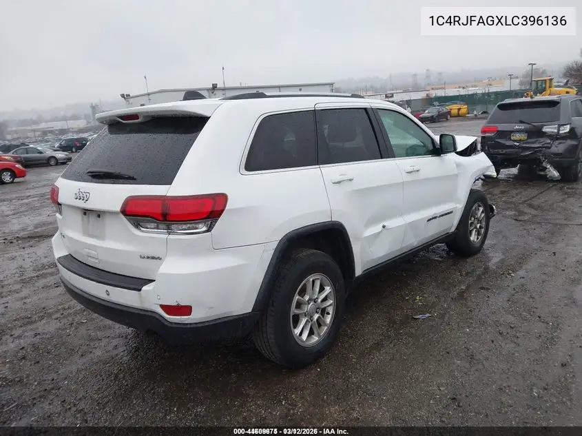 1C4RJFAGXLC396136 2020 Jeep Grand Cherokee Laredo E 4X4