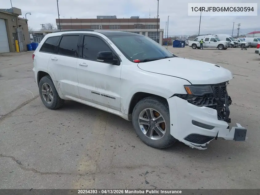 1C4RJFBG6MC630594 2021 Jeep Grand Cherokee Limited