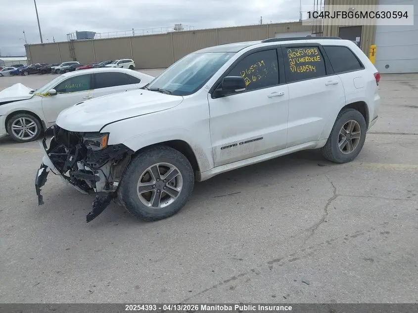 1C4RJFBG6MC630594 2021 Jeep Grand Cherokee Limited