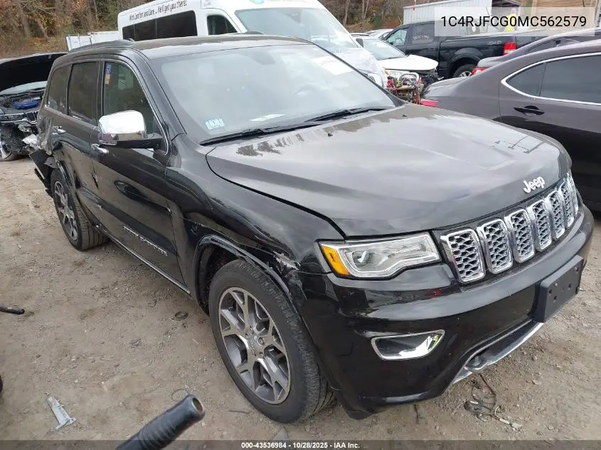 1C4RJFCG0MC562579 2021 Jeep Grand Cherokee Overland 4X4