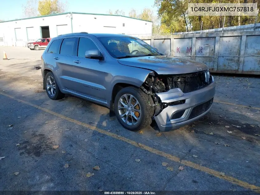 1C4RJFJGXMC757818 2021 Jeep Grand Cherokee Summit