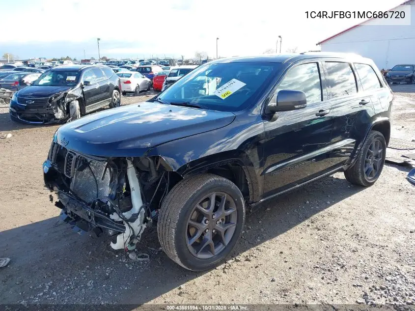 1C4RJFBG1MC686720 2021 Jeep Grand Cherokee 80Th Anniversary 4X4