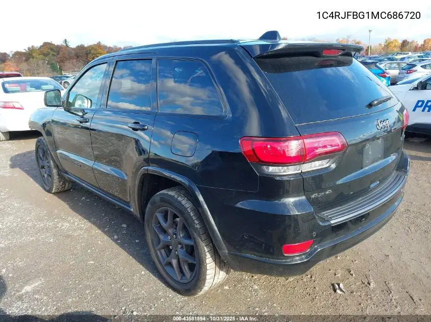 1C4RJFBG1MC686720 2021 Jeep Grand Cherokee 80Th Anniversary 4X4