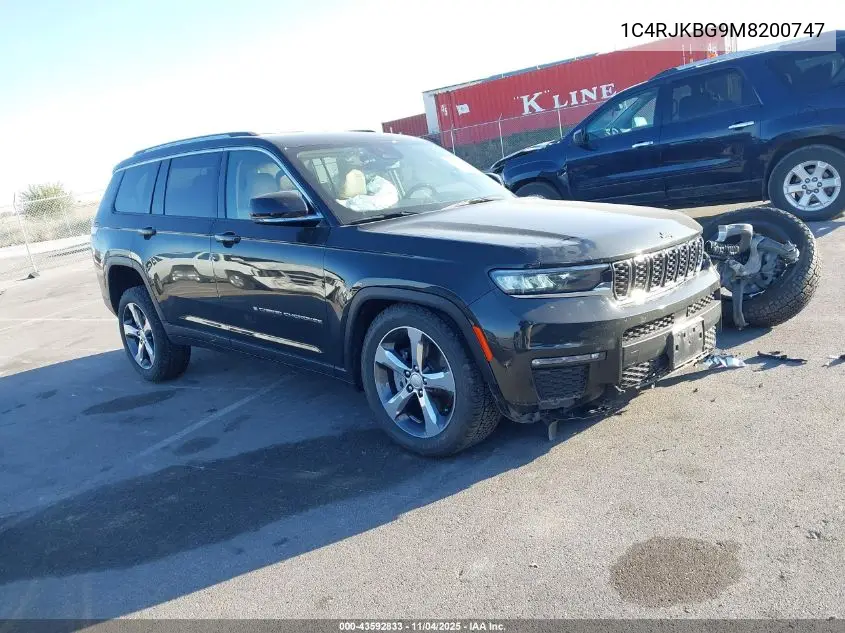 1C4RJKBG9M8200747 2021 Jeep Grand Cherokee L Limited 4X4