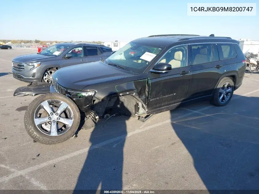 1C4RJKBG9M8200747 2021 Jeep Grand Cherokee L Limited 4X4