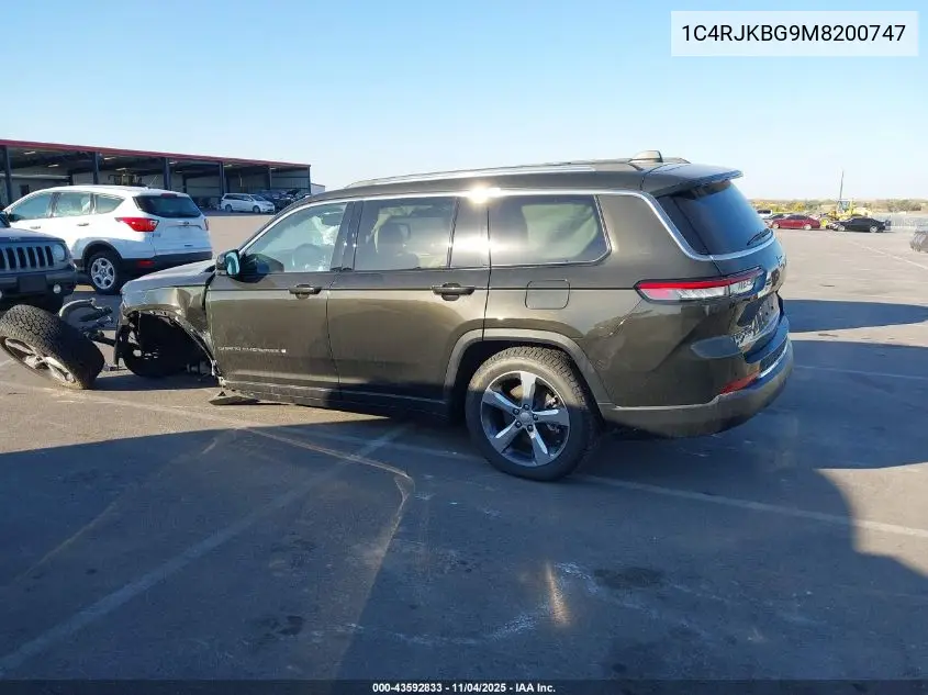 1C4RJKBG9M8200747 2021 Jeep Grand Cherokee L Limited 4X4