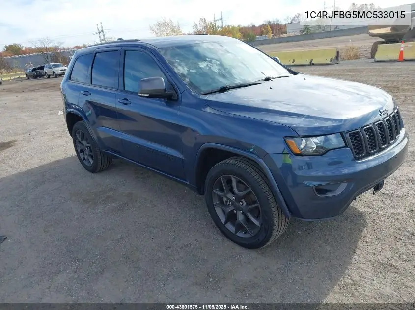 1C4RJFBG5MC533015 2021 Jeep Grand Cherokee 80Th Anniversary 4X4