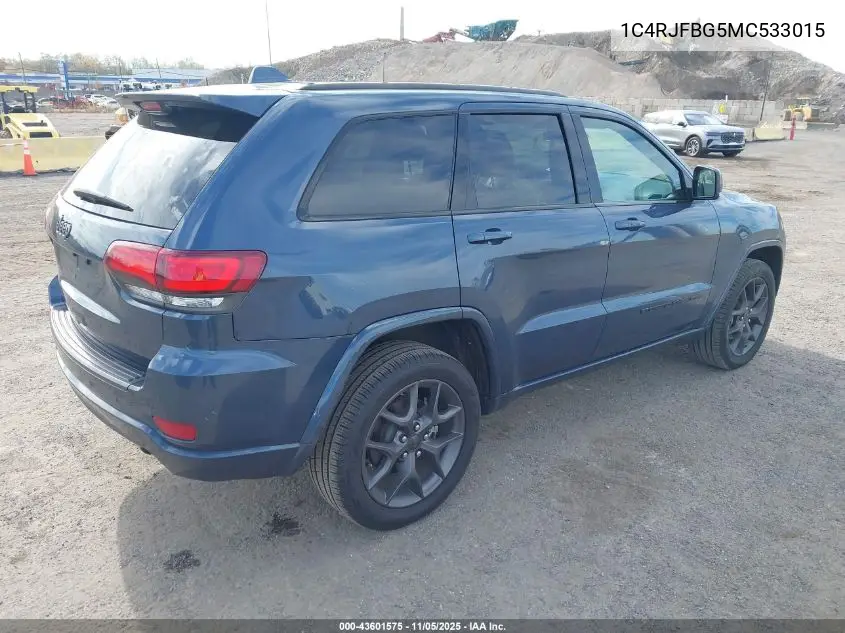 1C4RJFBG5MC533015 2021 Jeep Grand Cherokee 80Th Anniversary 4X4