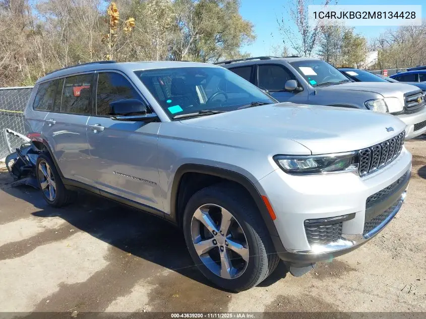 1C4RJKBG2M8134428 2021 Jeep Grand Cherokee L Limited 4X4