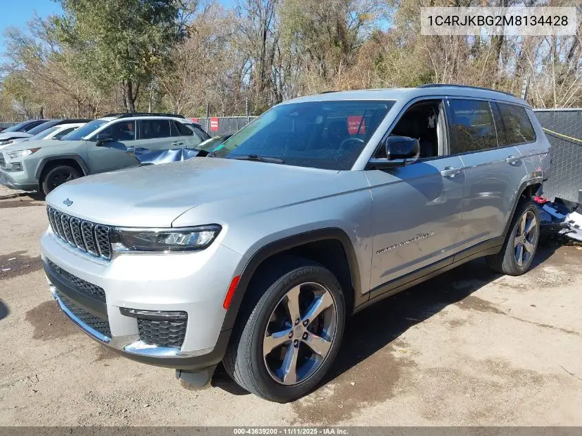 1C4RJKBG2M8134428 2021 Jeep Grand Cherokee L Limited 4X4