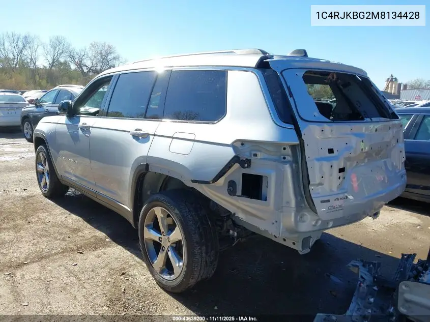 1C4RJKBG2M8134428 2021 Jeep Grand Cherokee L Limited 4X4