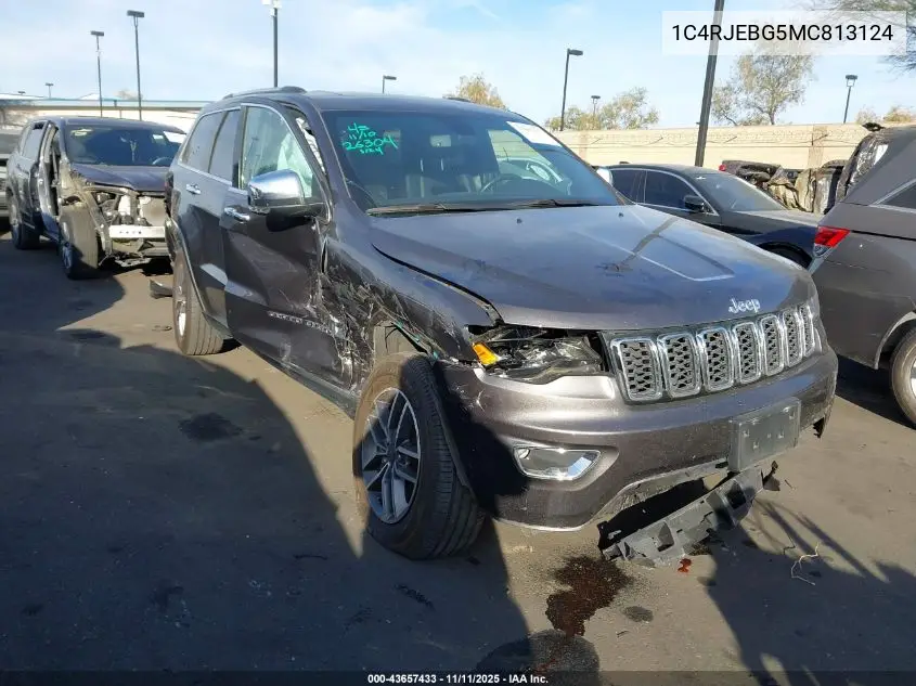 1C4RJEBG5MC813124 2021 Jeep Grand Cherokee Limited 4X2
