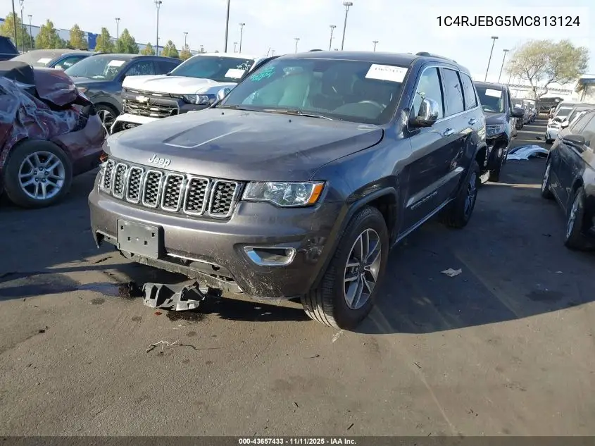 1C4RJEBG5MC813124 2021 Jeep Grand Cherokee Limited 4X2