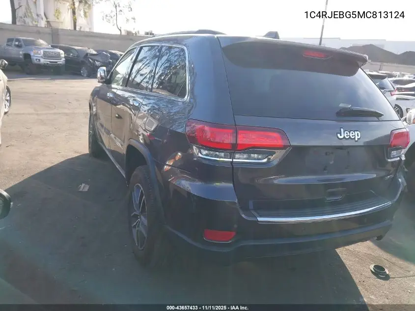 1C4RJEBG5MC813124 2021 Jeep Grand Cherokee Limited 4X2