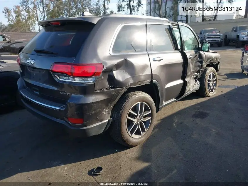 1C4RJEBG5MC813124 2021 Jeep Grand Cherokee Limited 4X2