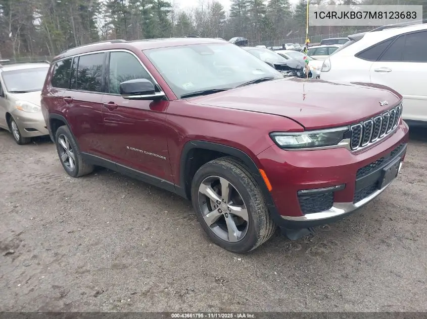 1C4RJKBG7M8123683 2021 Jeep Grand Cherokee L Limited 4X4
