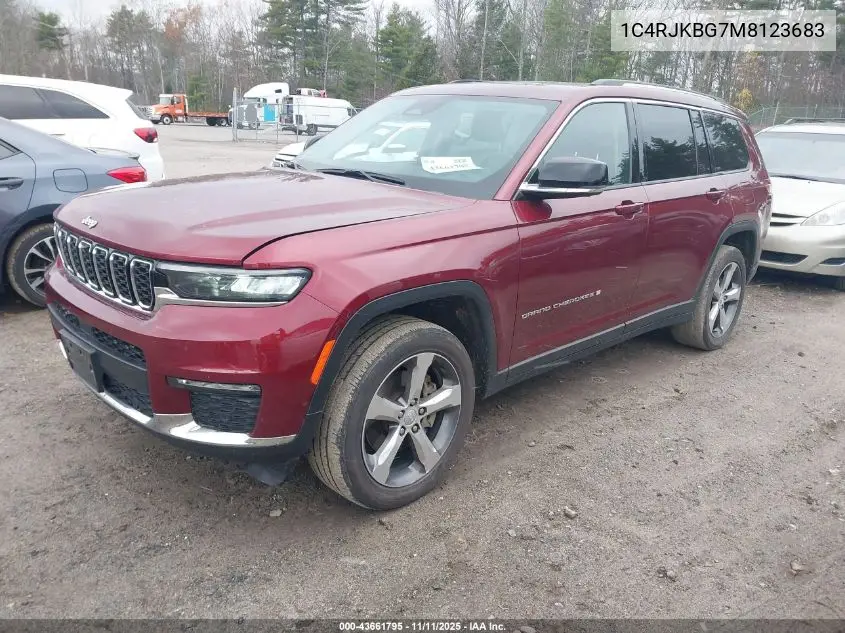 1C4RJKBG7M8123683 2021 Jeep Grand Cherokee L Limited 4X4