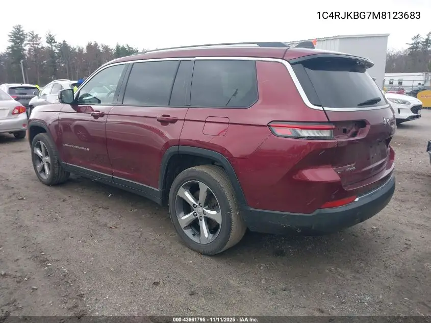 1C4RJKBG7M8123683 2021 Jeep Grand Cherokee L Limited 4X4