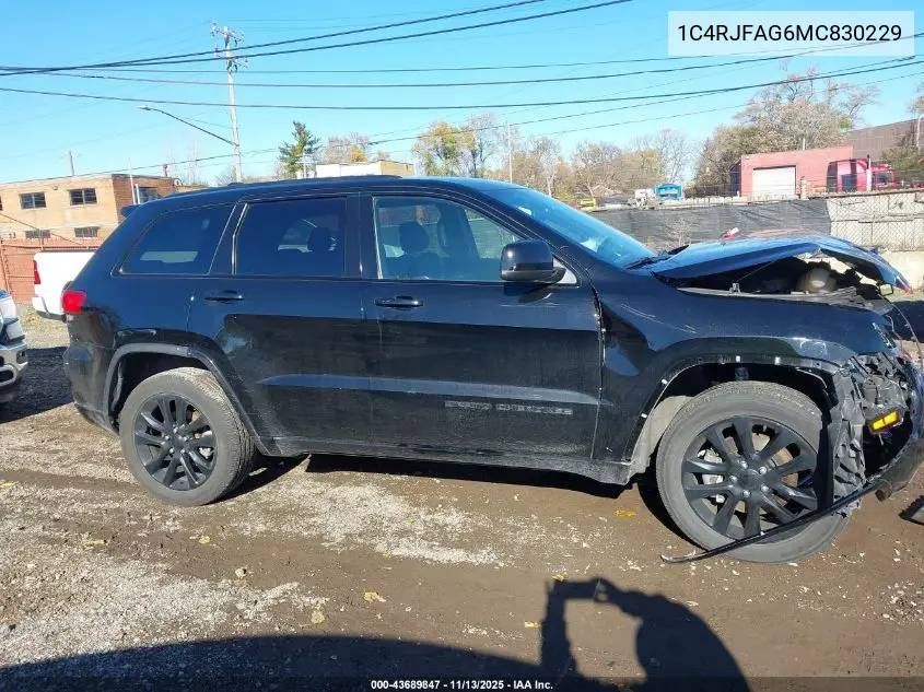 1C4RJFAG6MC830229 2021 Jeep Grand Cherokee Laredo X 4X4