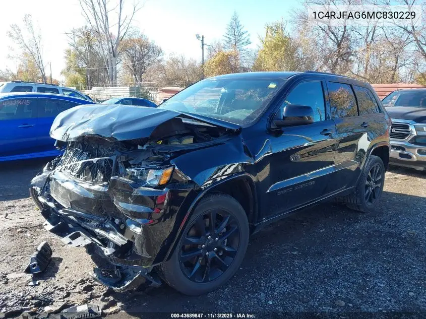 1C4RJFAG6MC830229 2021 Jeep Grand Cherokee Laredo X 4X4
