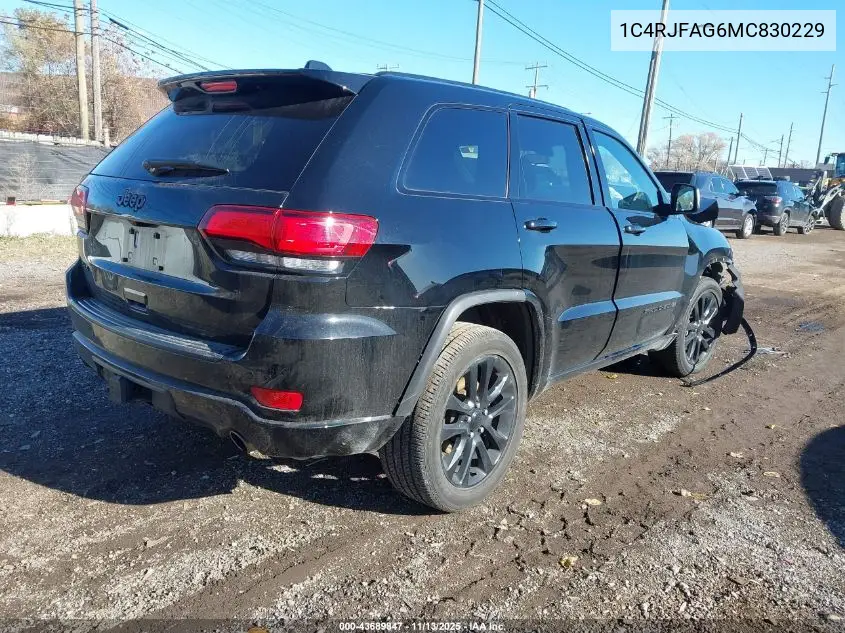 1C4RJFAG6MC830229 2021 Jeep Grand Cherokee Laredo X 4X4