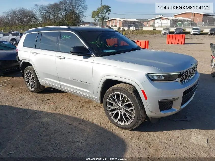 1C4RJKEGXM8104122 2021 Jeep Grand Cherokee L Summit Reserve 4X4