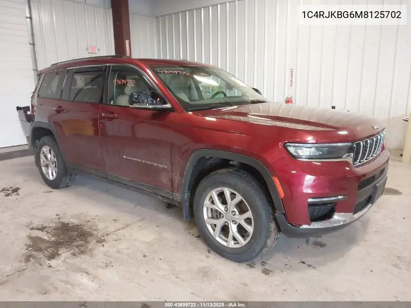 1C4RJKBG6M8125702 2021 Jeep Grand Cherokee L Limited 4X4