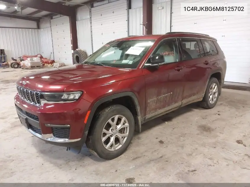 1C4RJKBG6M8125702 2021 Jeep Grand Cherokee L Limited 4X4
