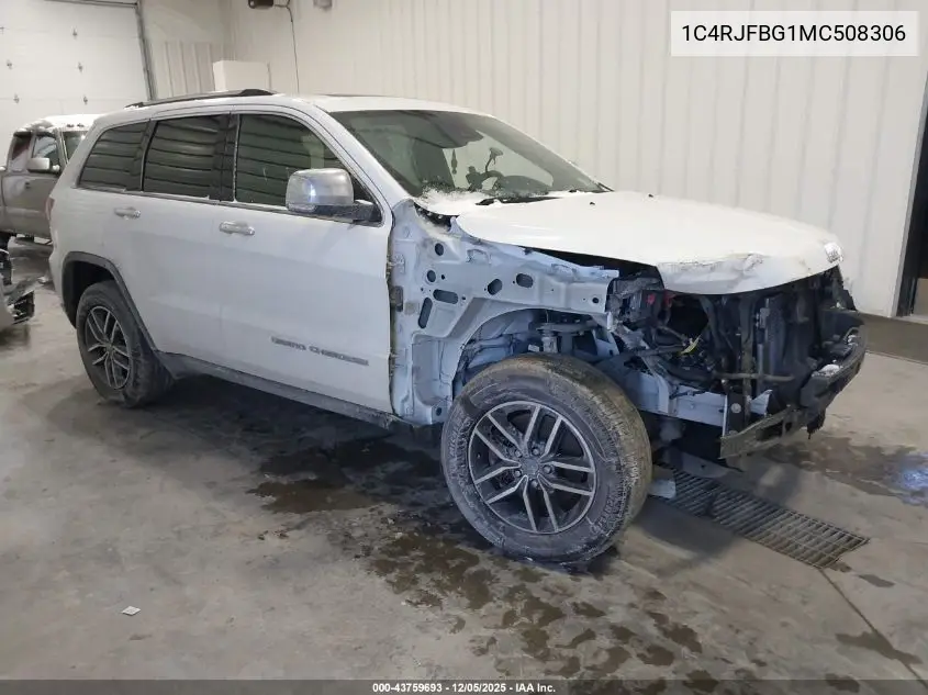 1C4RJFBG1MC508306 2021 Jeep Grand Cherokee Limited 4X4