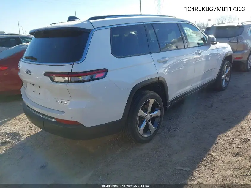 1C4RJKBG7M8117303 2021 Jeep Grand Cherokee L Limited 4X4