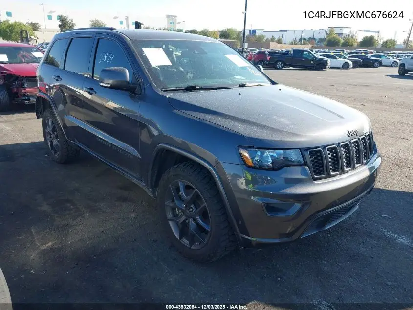 1C4RJFBGXMC676624 2021 Jeep Grand Cherokee 80Th Anniversary 4X4