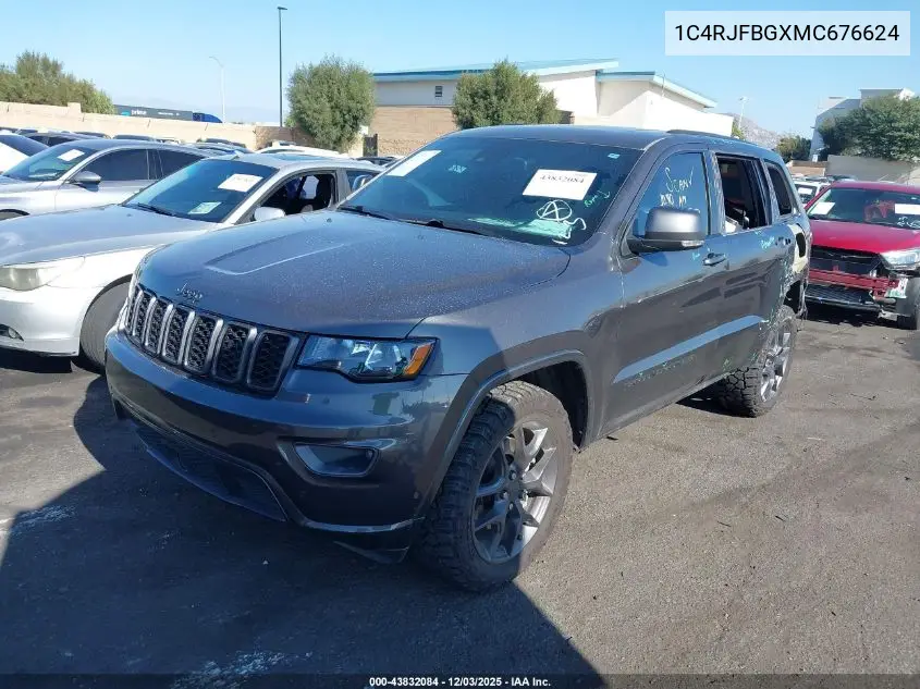 1C4RJFBGXMC676624 2021 Jeep Grand Cherokee 80Th Anniversary 4X4