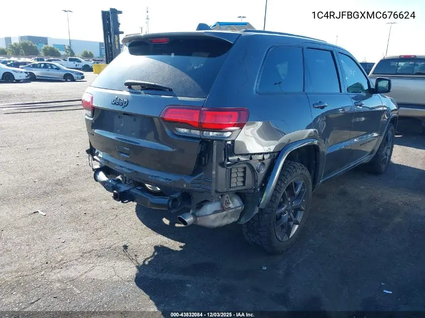 1C4RJFBGXMC676624 2021 Jeep Grand Cherokee 80Th Anniversary 4X4