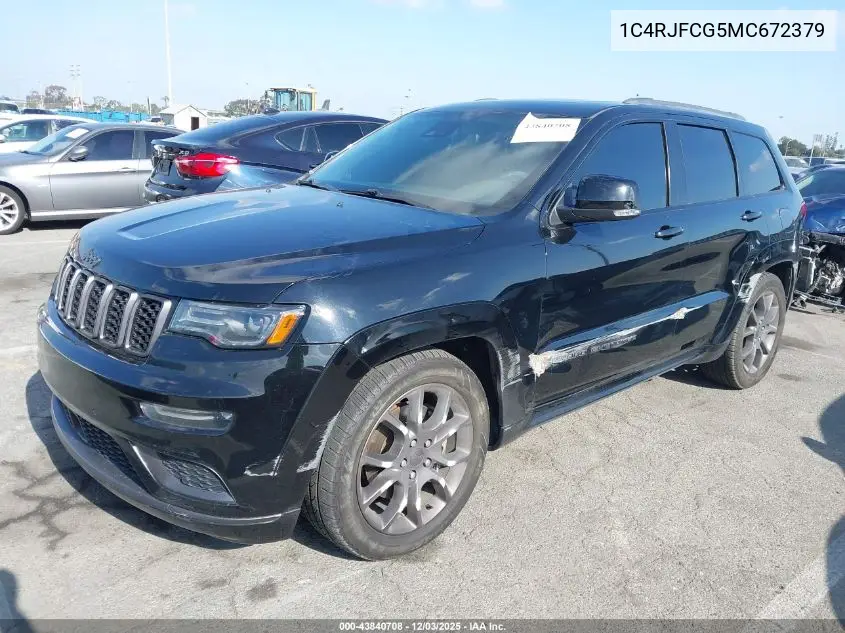 1C4RJFCG5MC672379 2021 Jeep Grand Cherokee High Altitude 4X4