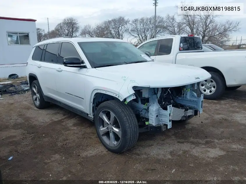 1C4RJKBGXM8198815 2021 Jeep Grand Cherokee L Limited 4X4