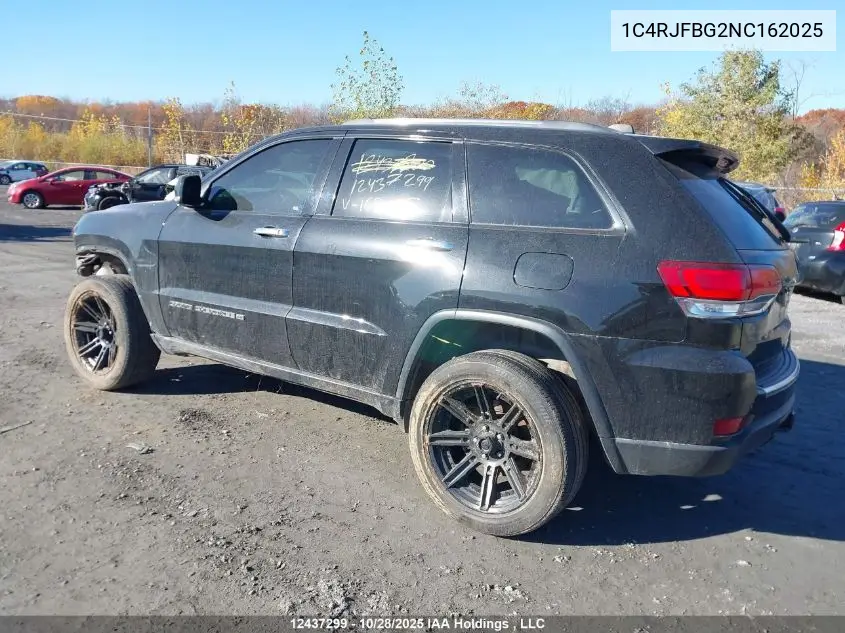 1C4RJFBG2NC162025 2022 Jeep Grand Cherokee Limited